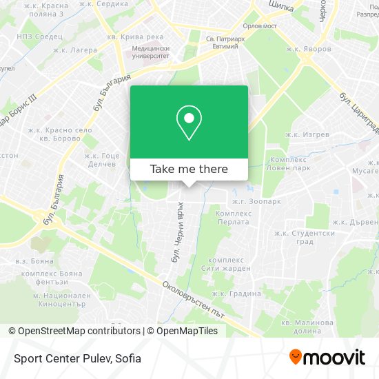 Sport Center Pulev map