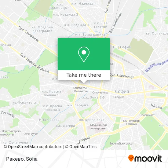 Карта Ракево