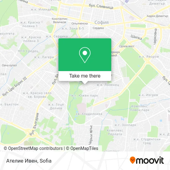 Карта Ателие Ивен