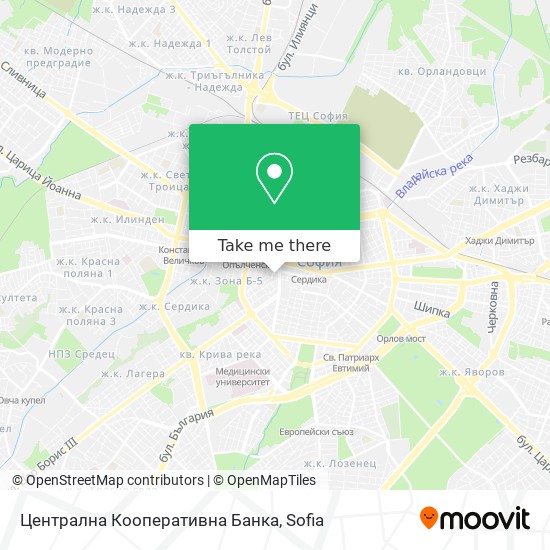 Централна Кооперативна Банка map