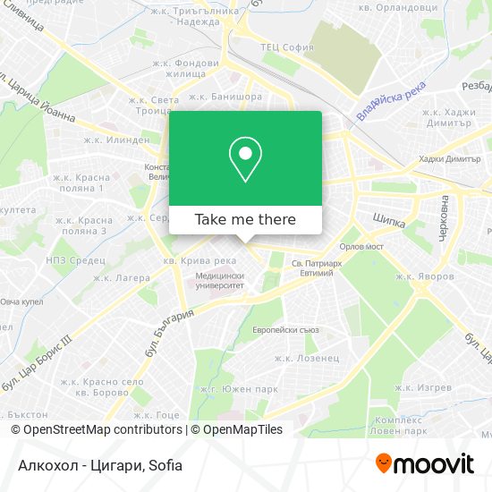 Алкохол - Цигари map