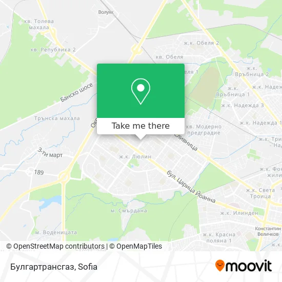 Карта Булгартрансгаз