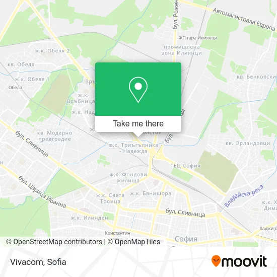 Карта Vivacom