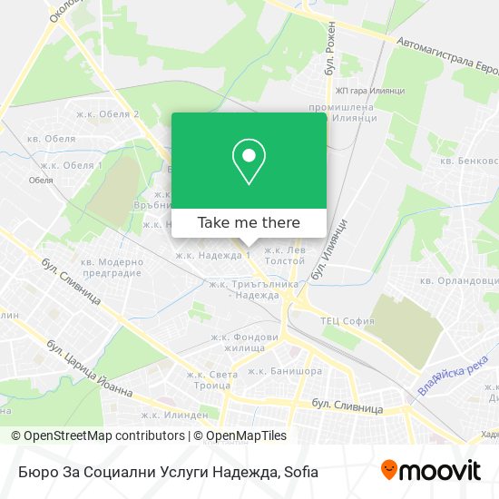 Бюро За Социални Услуги Надежда map