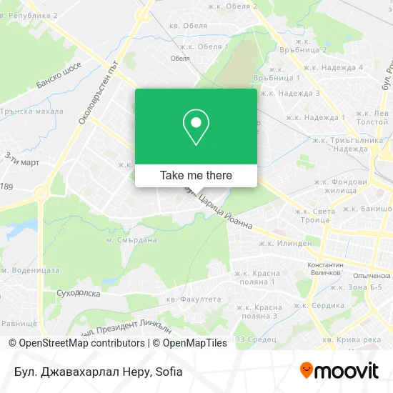 Карта Бул. Джавахарлал Неру