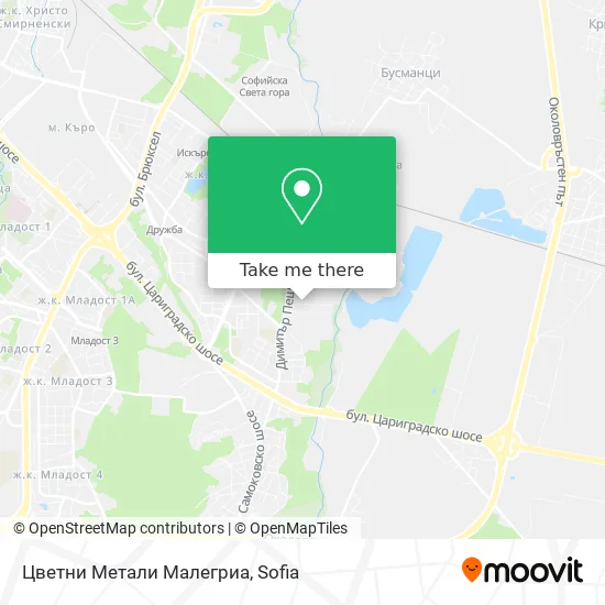 Цветни Метали Малегриа map