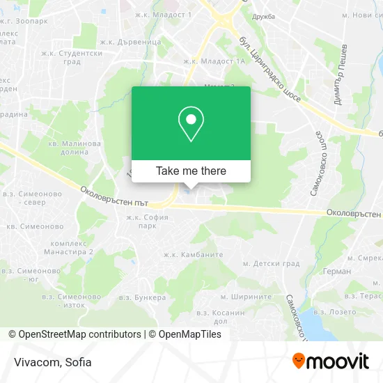 Карта Vivacom