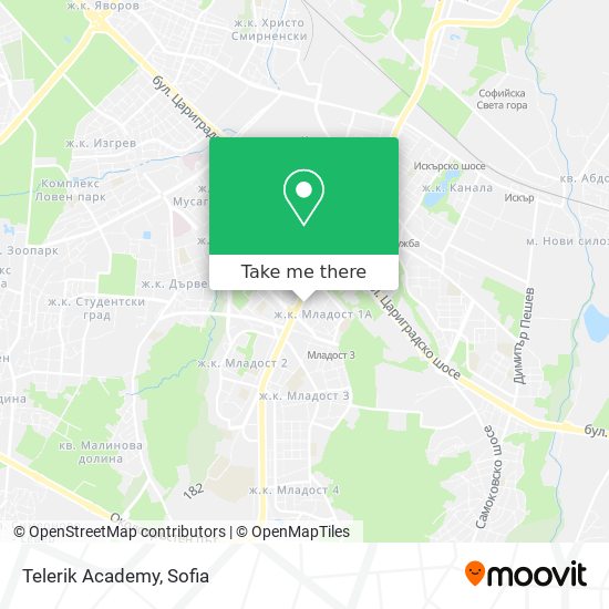 Telerik Academy map