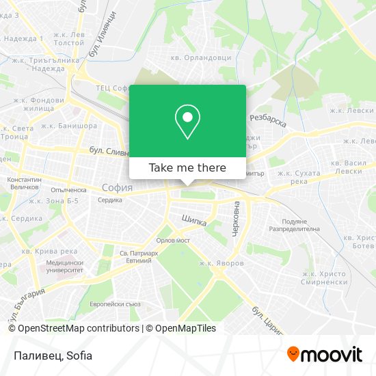 Паливец map