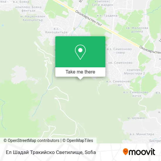 Карта Ел Шадай Тракийско Светилище