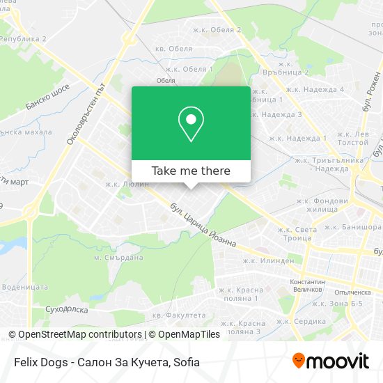 Карта Felix Dogs - Салон За Кучета