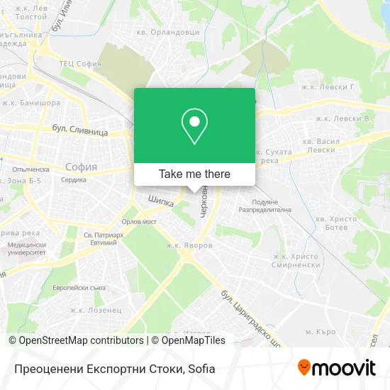 Карта Преоценени Експортни Стоки