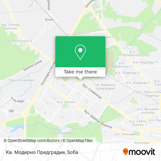 Кв. Модерно Предградие map