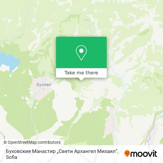 Карта Буховския Манастир „Свети Архангел Михаил“