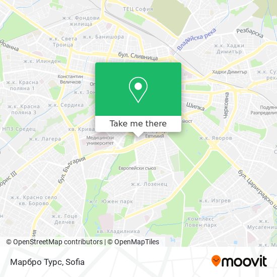 Марбро Турс map