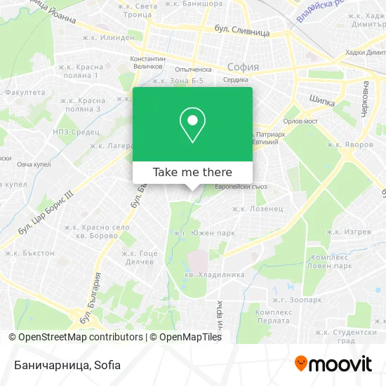 Карта Баничарница