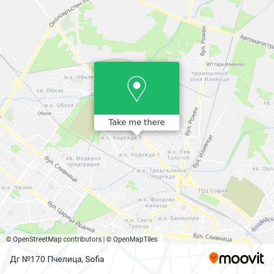 Дг №170 Пчелица map