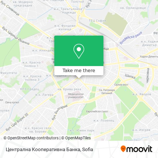 Централна Кооперативна Банка map