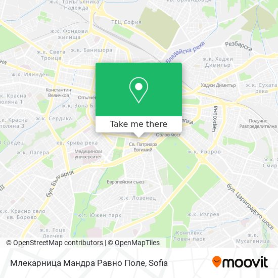 Млекарница Мандра Равно Поле map