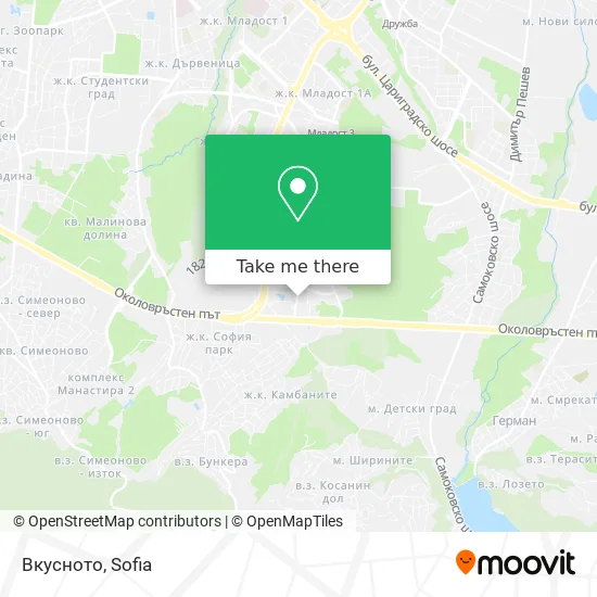 Карта Вкусното