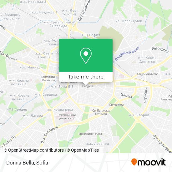 Donna Bella map