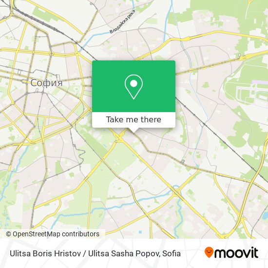 Карта Ulitsa Boris Hristov / Ulitsa Sasha Popov