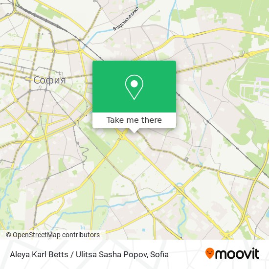 Aleya Karl Betts / Ulitsa Sasha Popov map