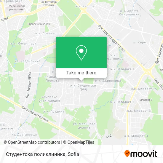 Карта Студентска поликлиника