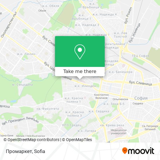 Промаркет map