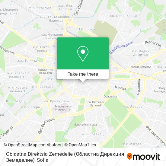 Карта Oblastna Direktsia Zemedelie (Областна Дирекция Земеделие)