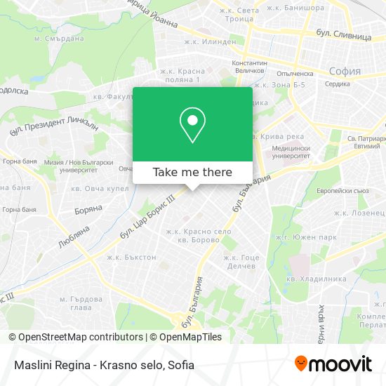Maslini Regina - Krasno selo map