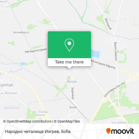 Народно читалище Изгрев map