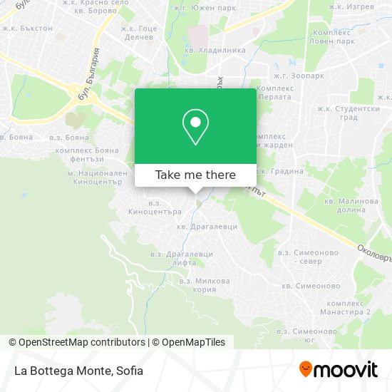 La Bottega Monte map