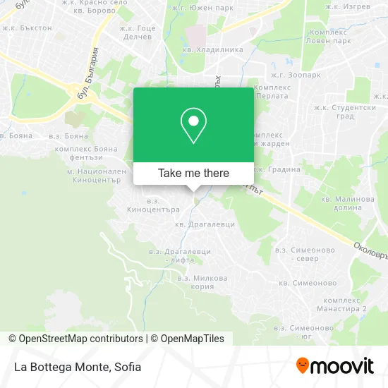 Карта La Bottega Monte