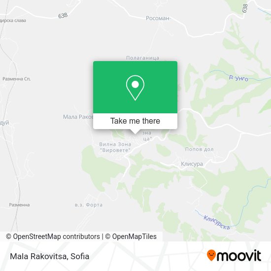Карта Mala Rakovitsa