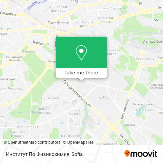 Карта Институт По Физикохимия