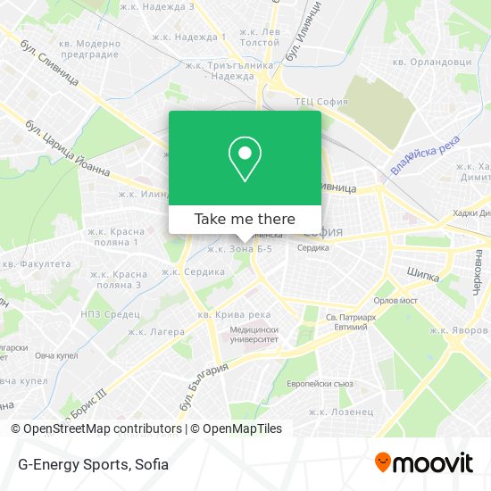 G-Energy Sports map