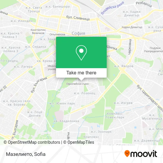 Мазелието map