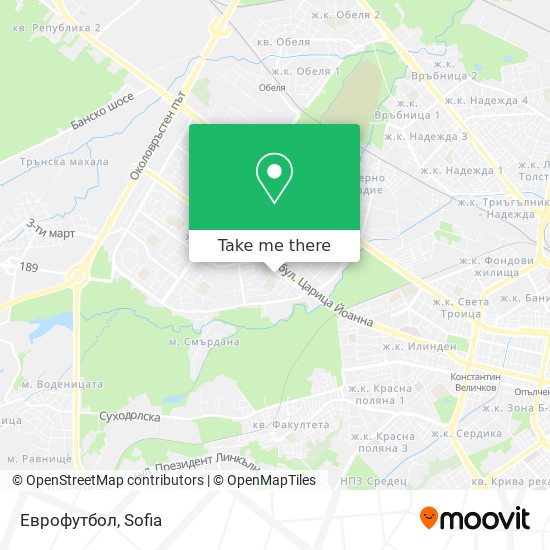 Еврофутбол map