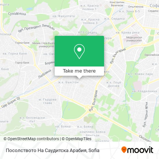 Посолството На Саудитска Арабия map