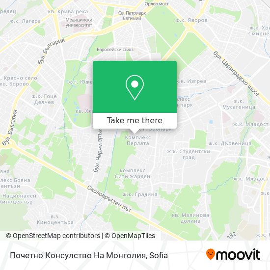 Почетно Консулство На Монголия map