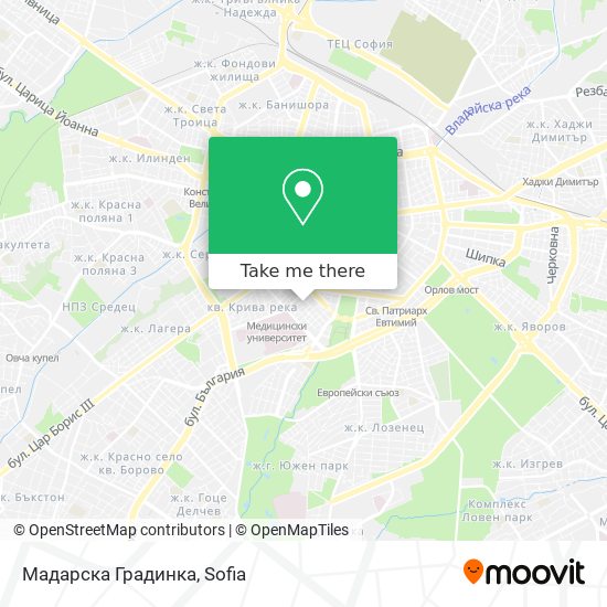 Карта Мадарска Градинка
