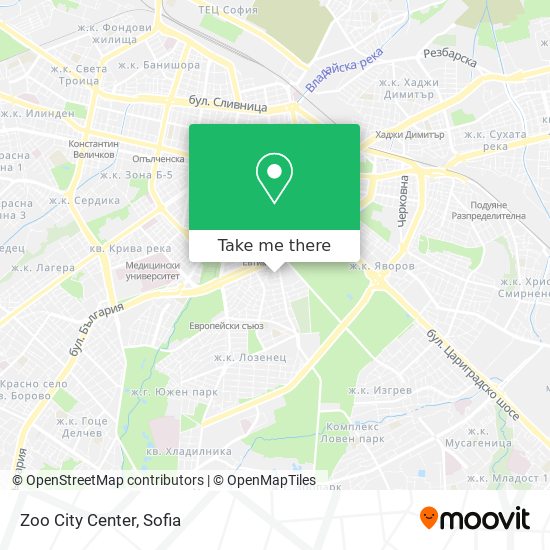 Zoo City Center map