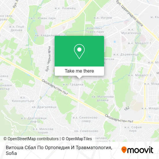 Карта Витоша Сбал По Ортопедия И Травматология