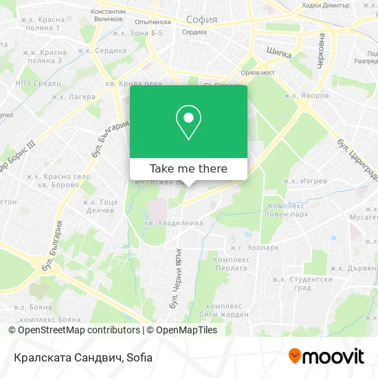Карта Кралската Сандвич