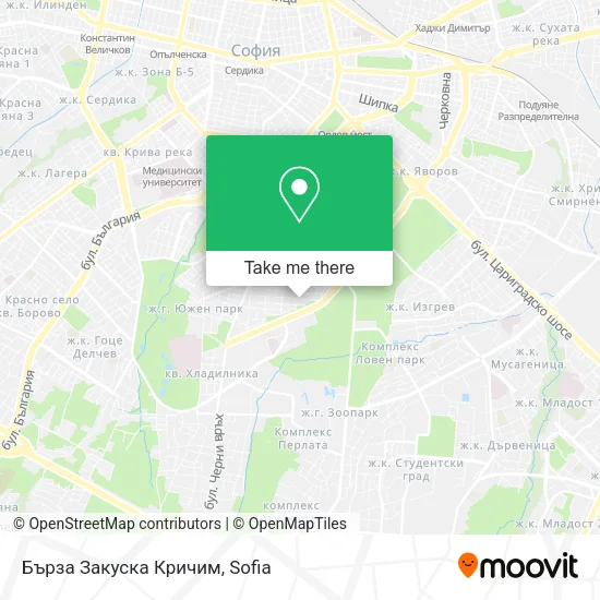 Карта Бърза Закуска Кричим