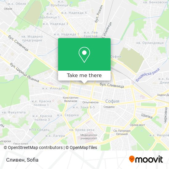 Сливен map