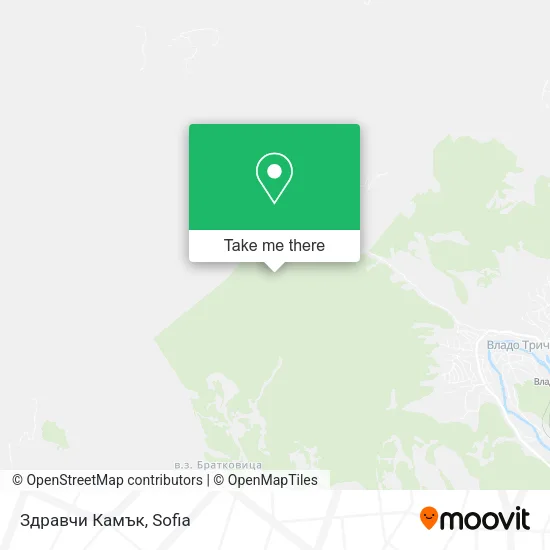 Карта Здравчи Камък