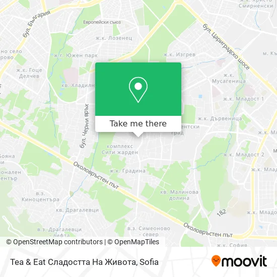 Карта Tea & Eat Сладостта На Живота