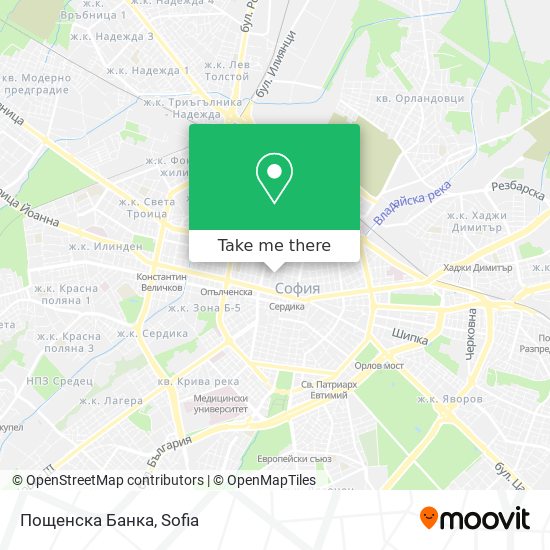 Пощенска Банка map